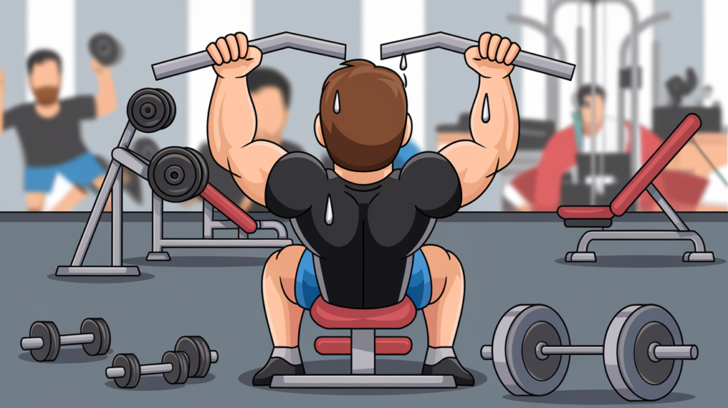 Upper Back Exercises at the Gym